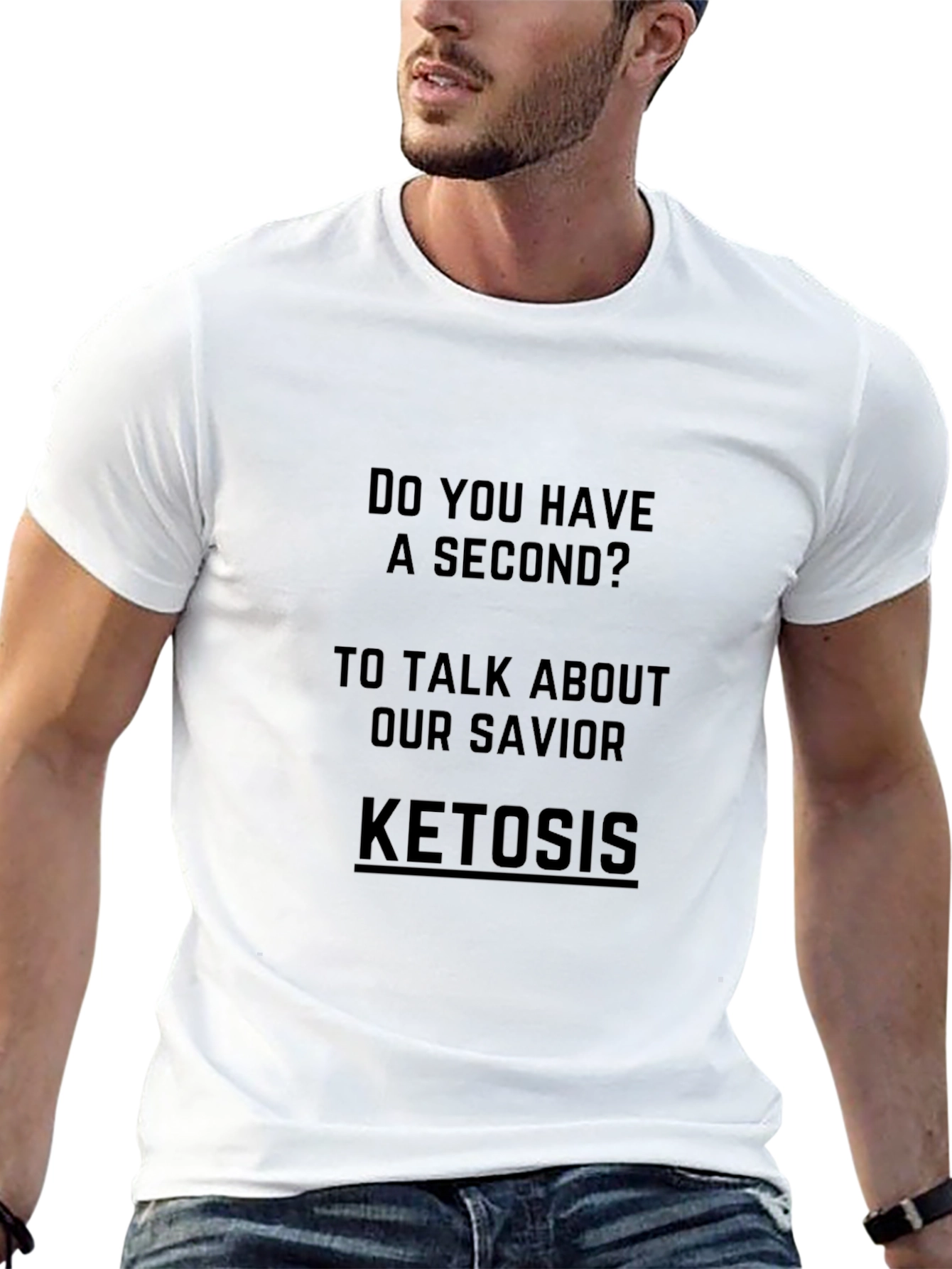 Ketosis Savior Graphic T-Shirt - Black