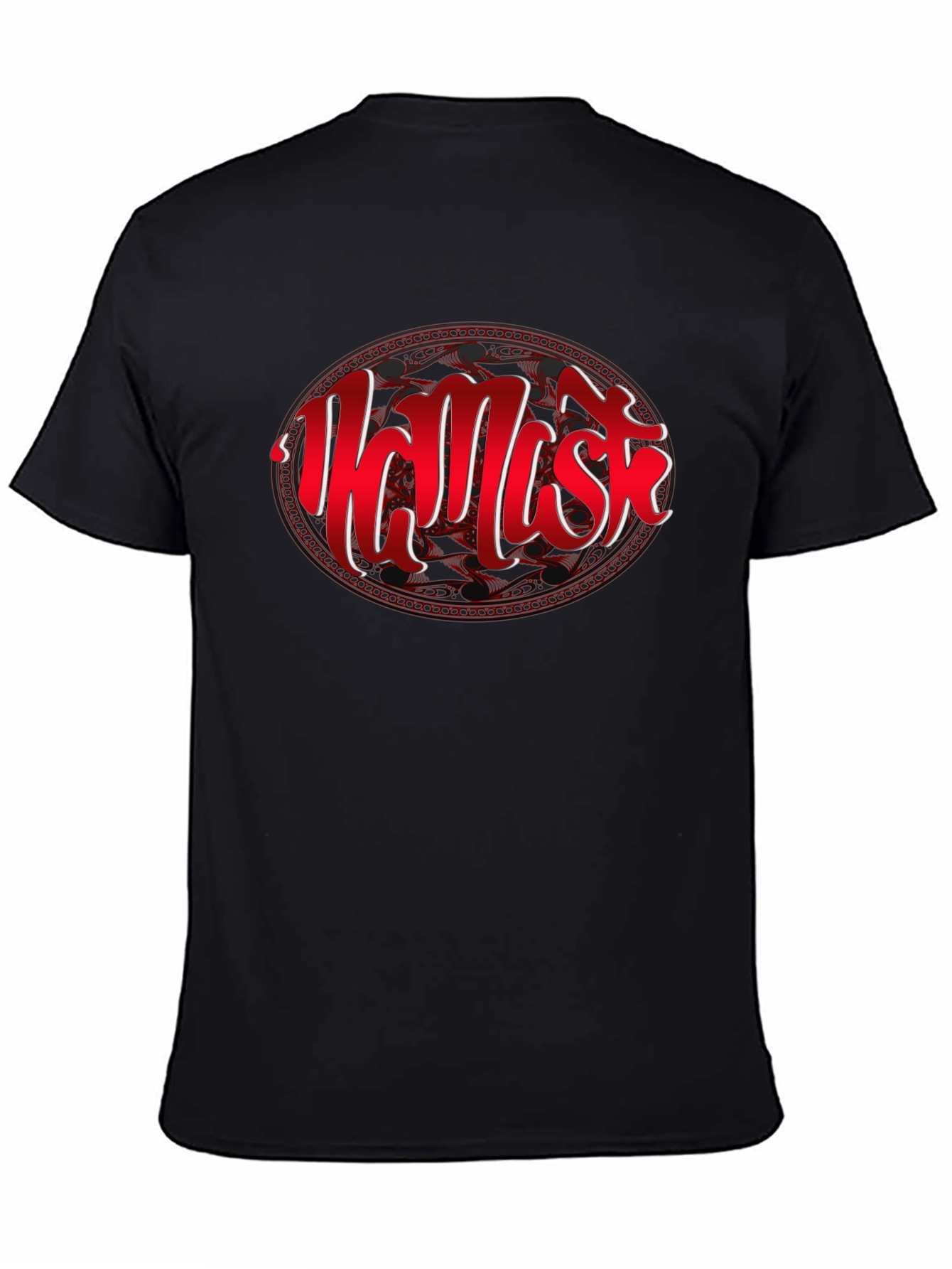 Namaste Graphic Tee - Black Cotton Comfort