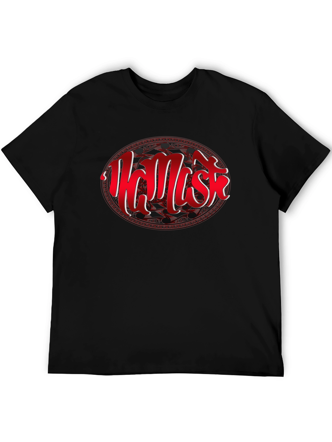 Namaste Graphic Tee - Black Cotton Comfort