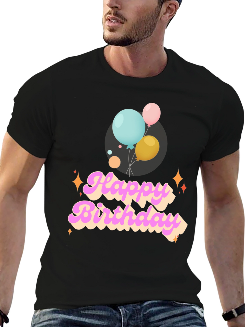Happy Birthday Graphic Tee - Balloons