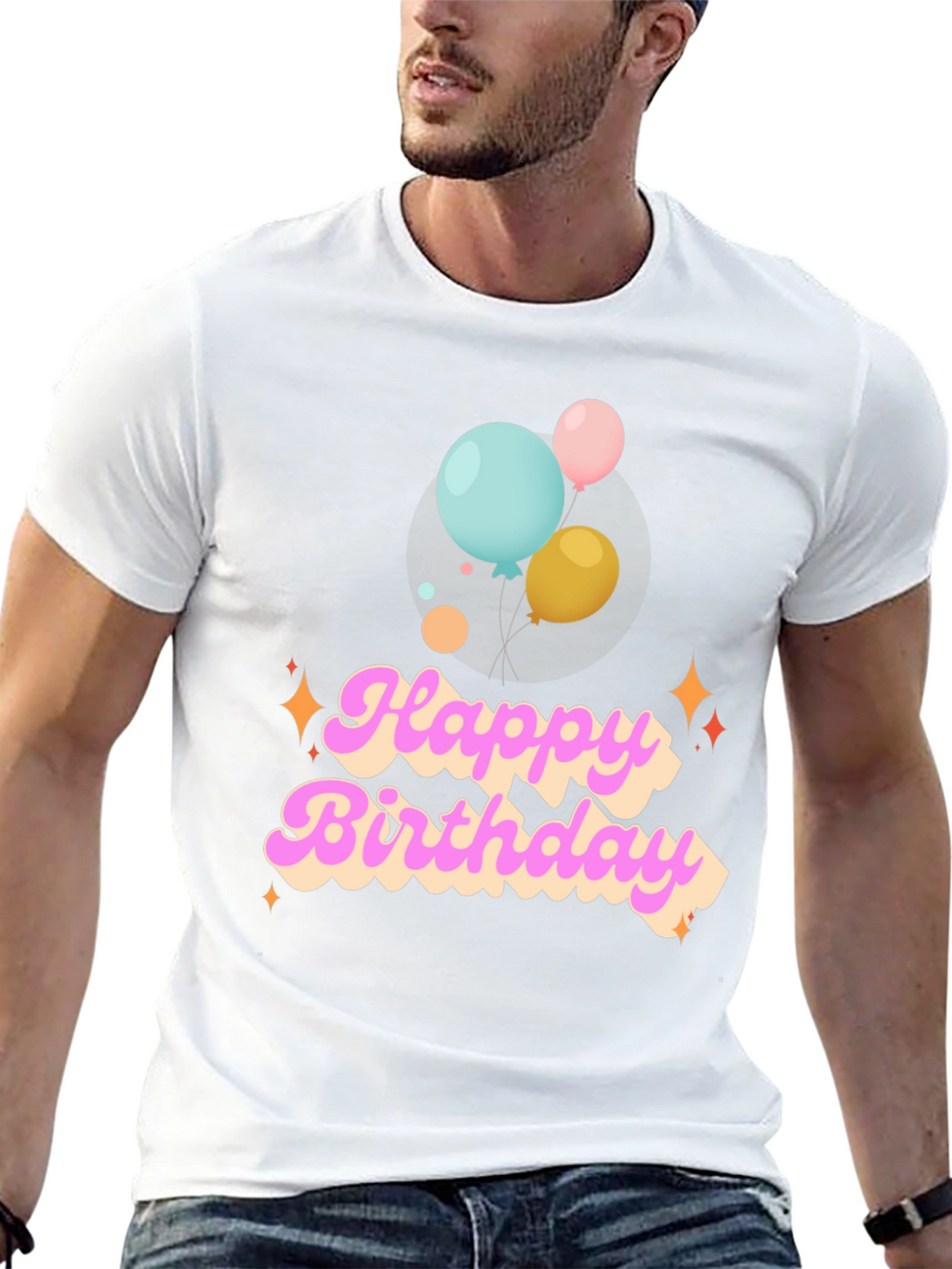 Happy Birthday Graphic Tee - Balloons