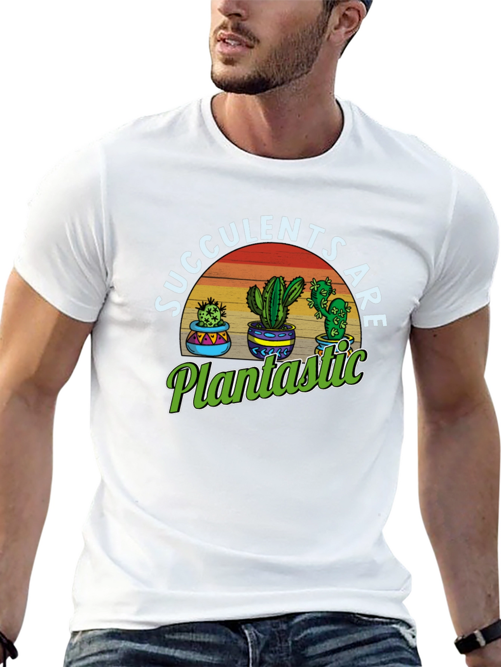 Succulents Are Plantastic Graphic T-Shirt