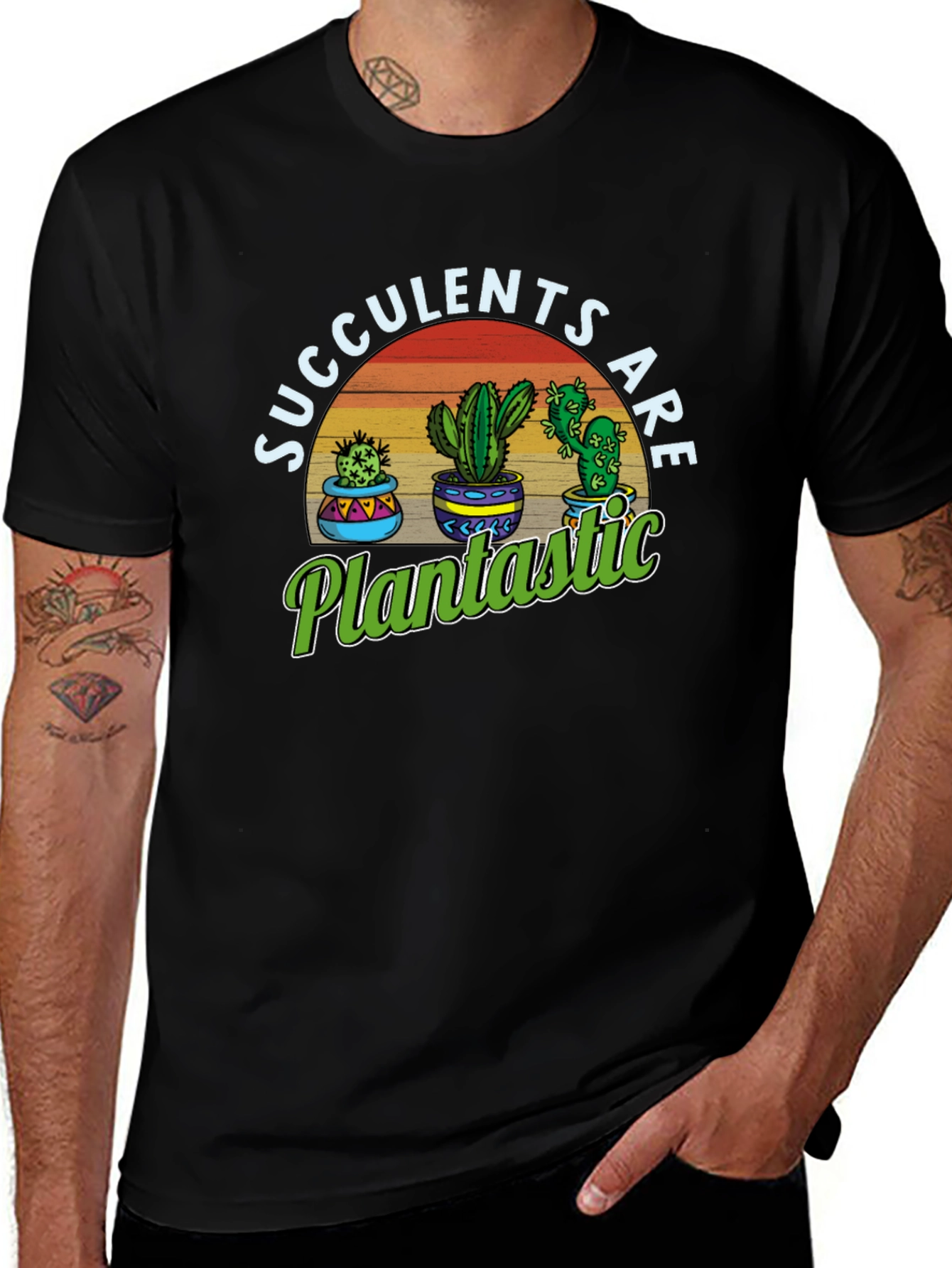 Succulents Are Plantastic Graphic T-Shirt