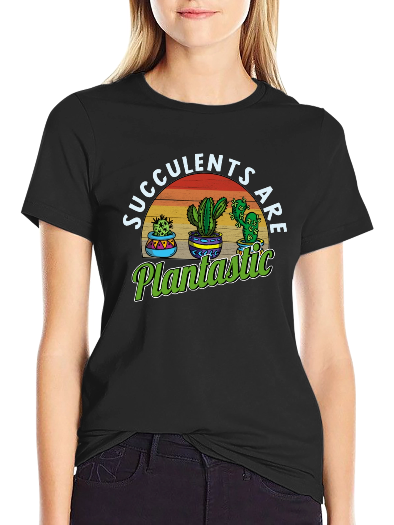 Succulents Are Plantastic Graphic T-Shirt