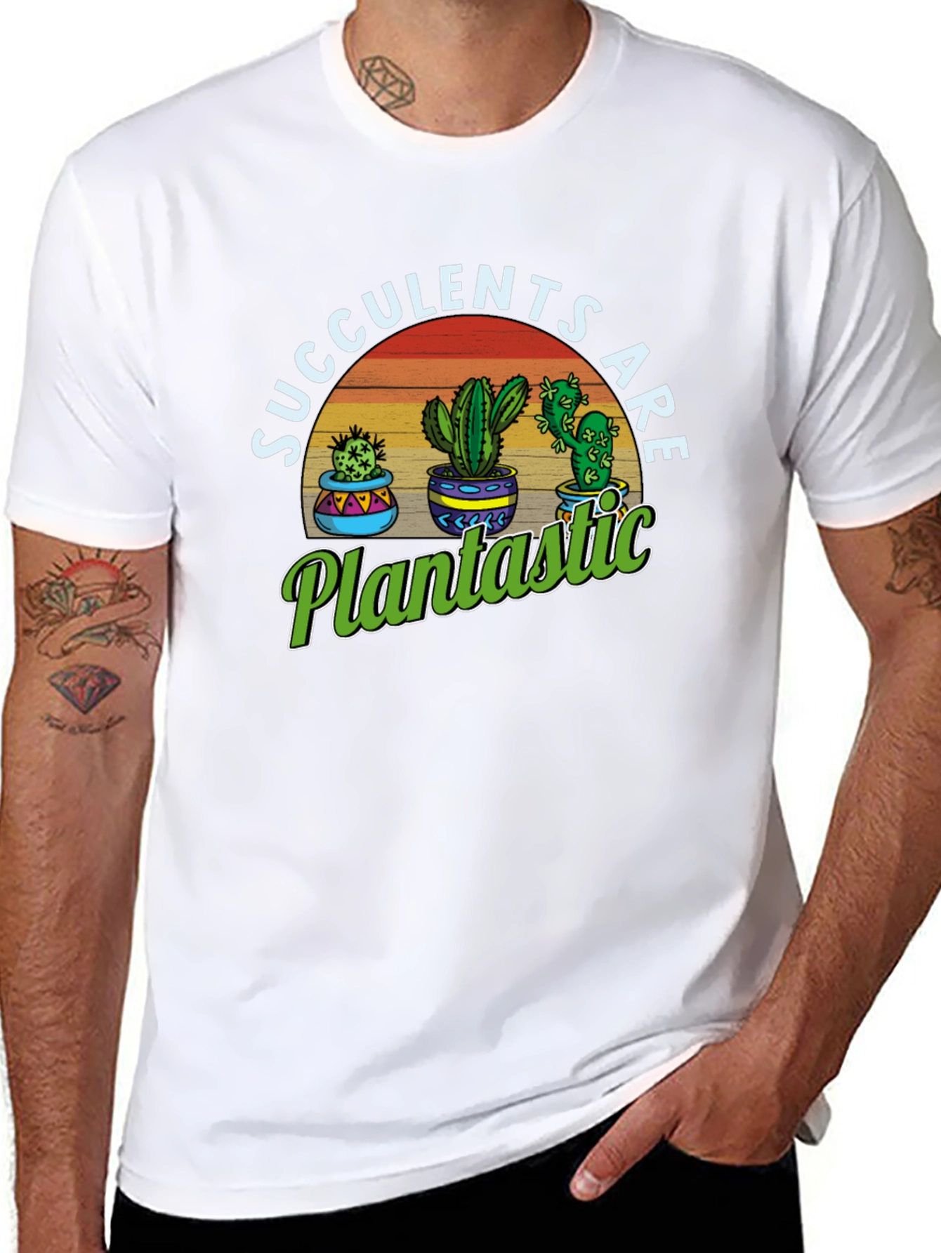 Succulents Are Plantastic Graphic T-Shirt