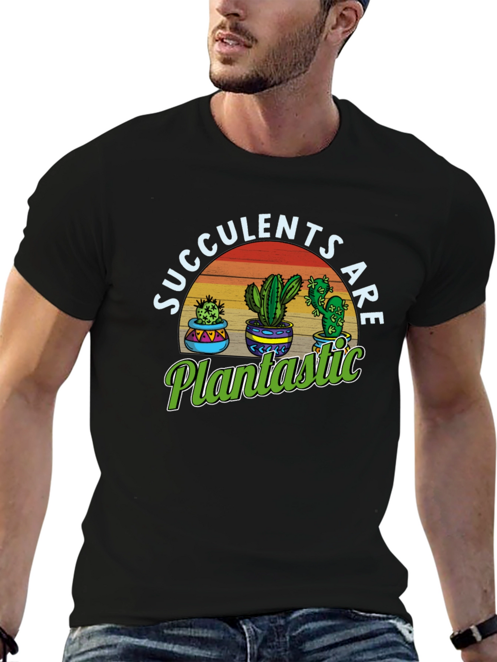 Succulents Are Plantastic Graphic T-Shirt