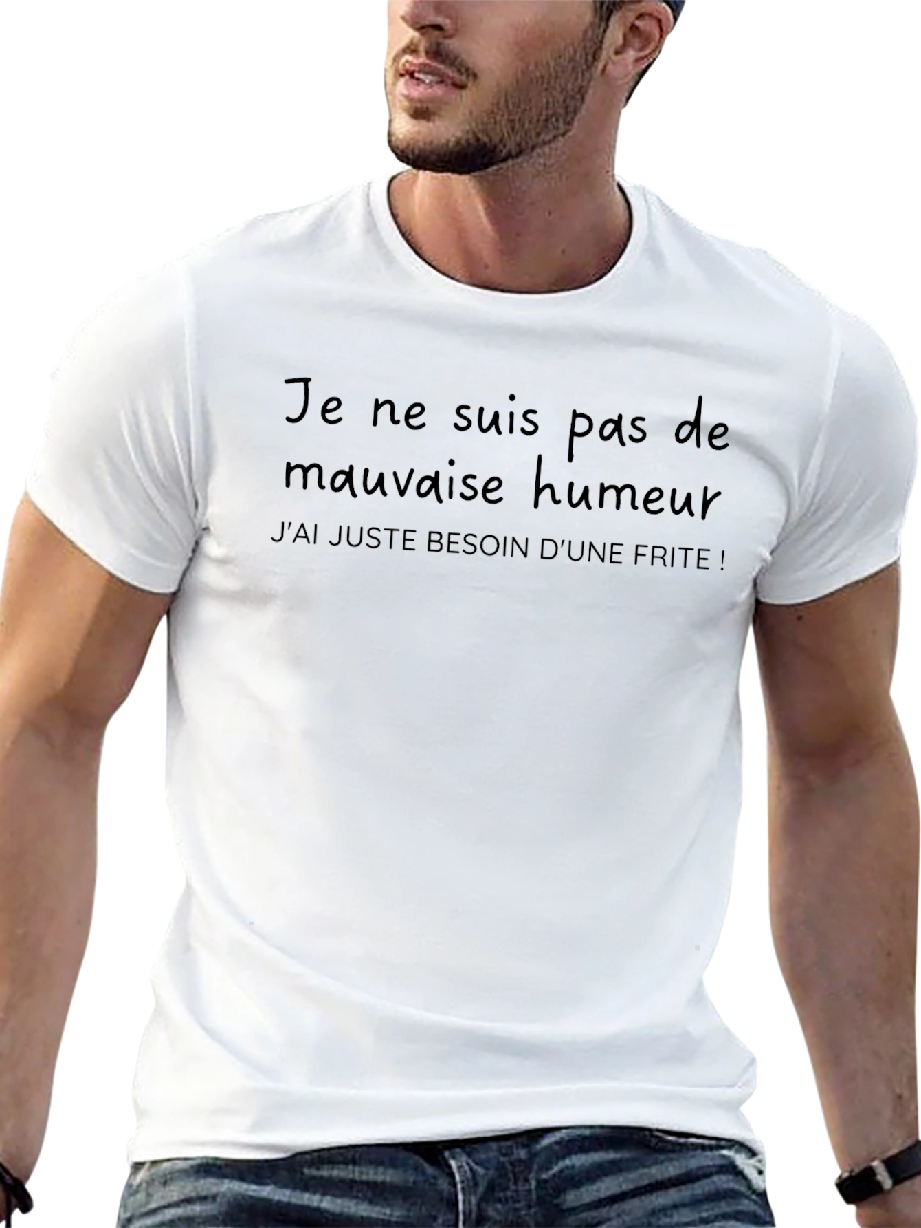 Humorous French Quote Black T-Shirt
