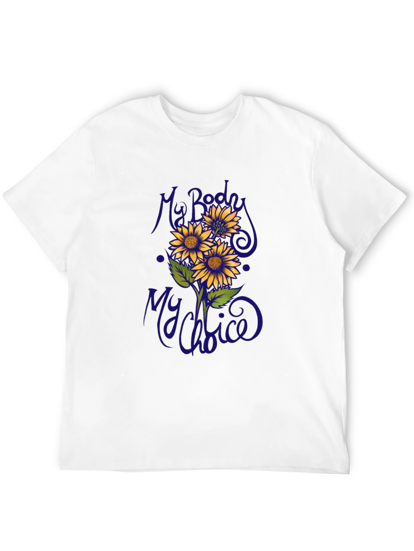 My Body My Choice Sunflower Graphic Tee
