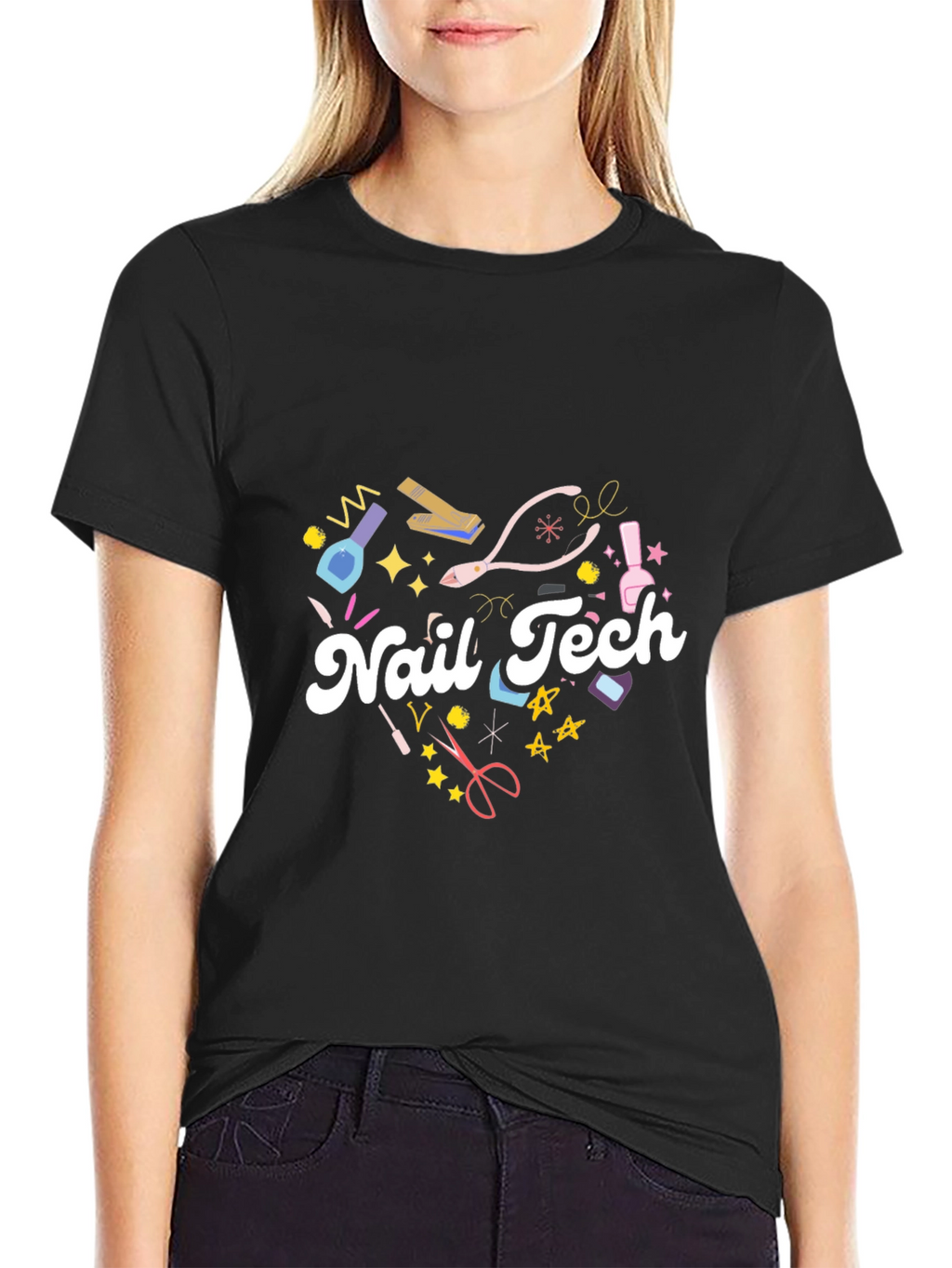 Nail Tech Heart T-Shirt - Salon Apparel
