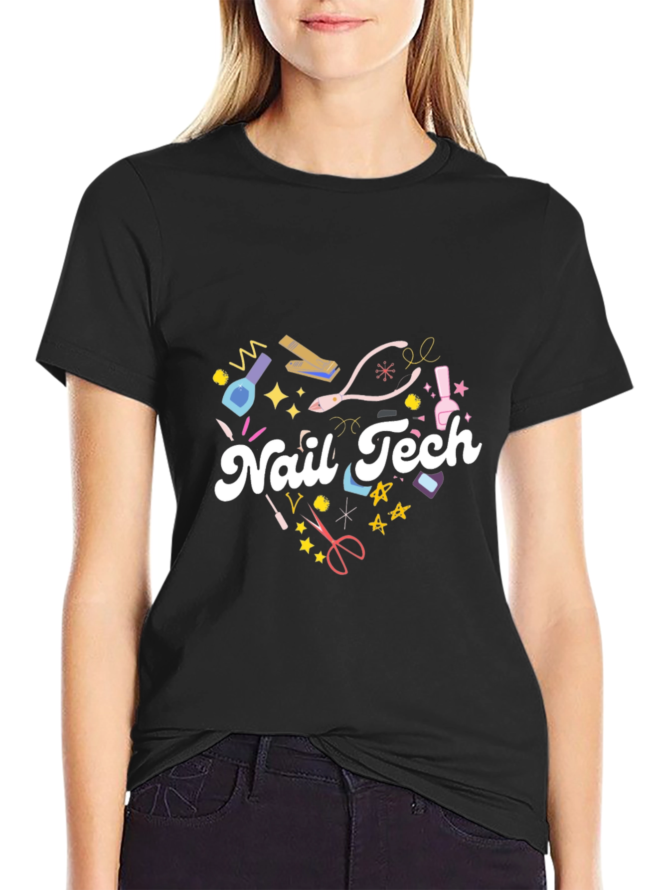 Nail Tech Heart T-Shirt - Salon Apparel