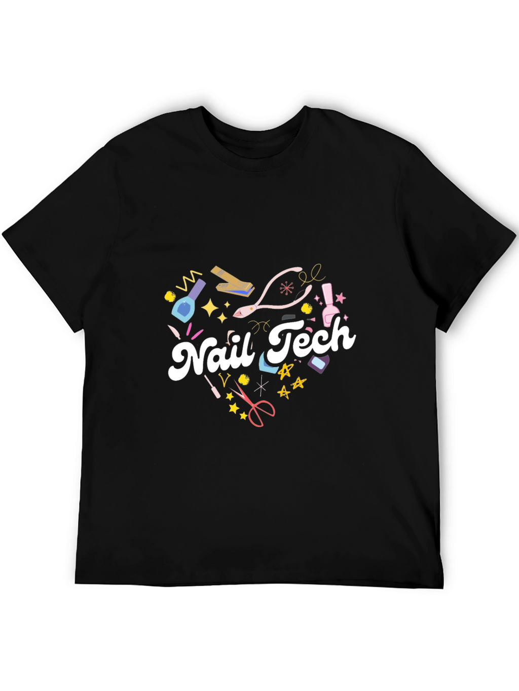 Nail Tech Heart T-Shirt - Salon Apparel