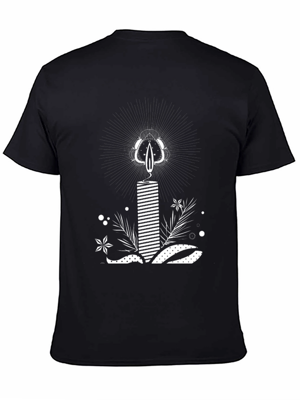 Candle Graphic Tee - Black