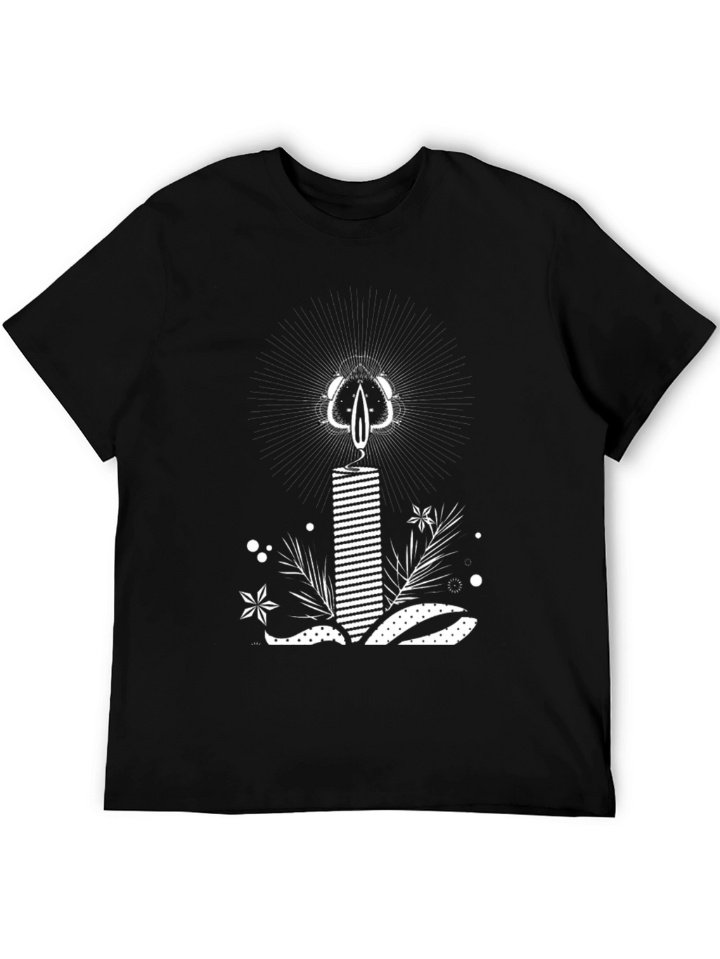 Candle Graphic Tee - Black