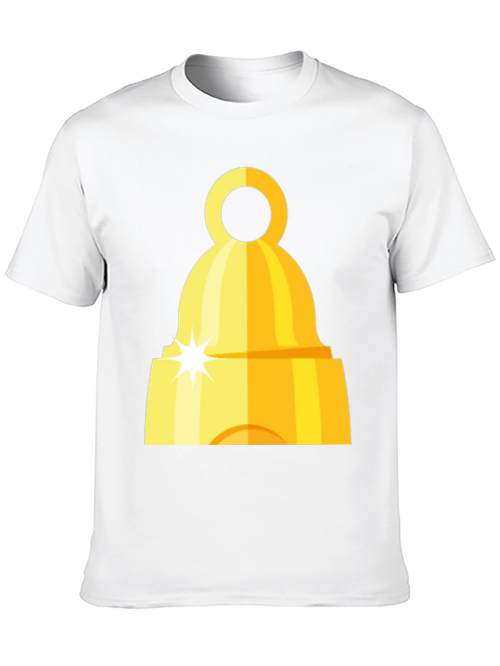 Golden Bell Graphic Tee - Classic Black T-Shirt