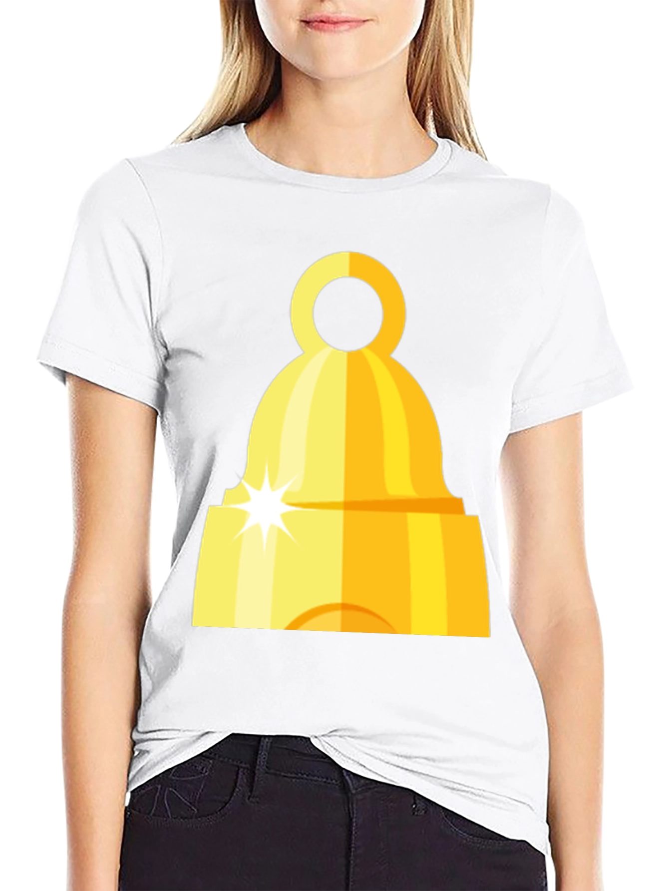 Golden Bell Graphic Tee - Classic Black T-Shirt