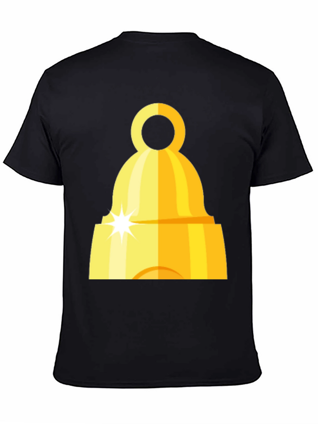 Golden Bell Graphic Tee - Classic Black T-Shirt