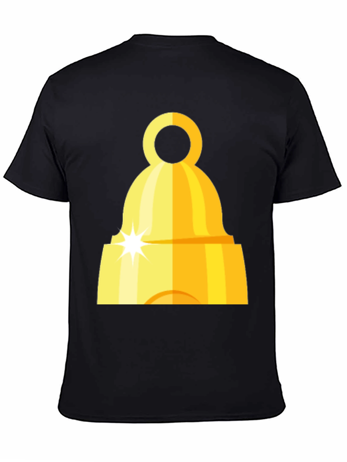 Golden Bell Graphic Tee - Classic Black T-Shirt