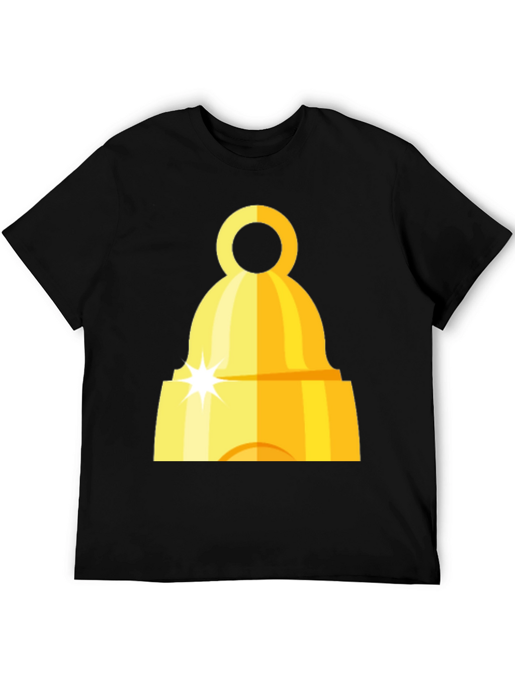 Golden Bell Graphic Tee - Classic Black T-Shirt