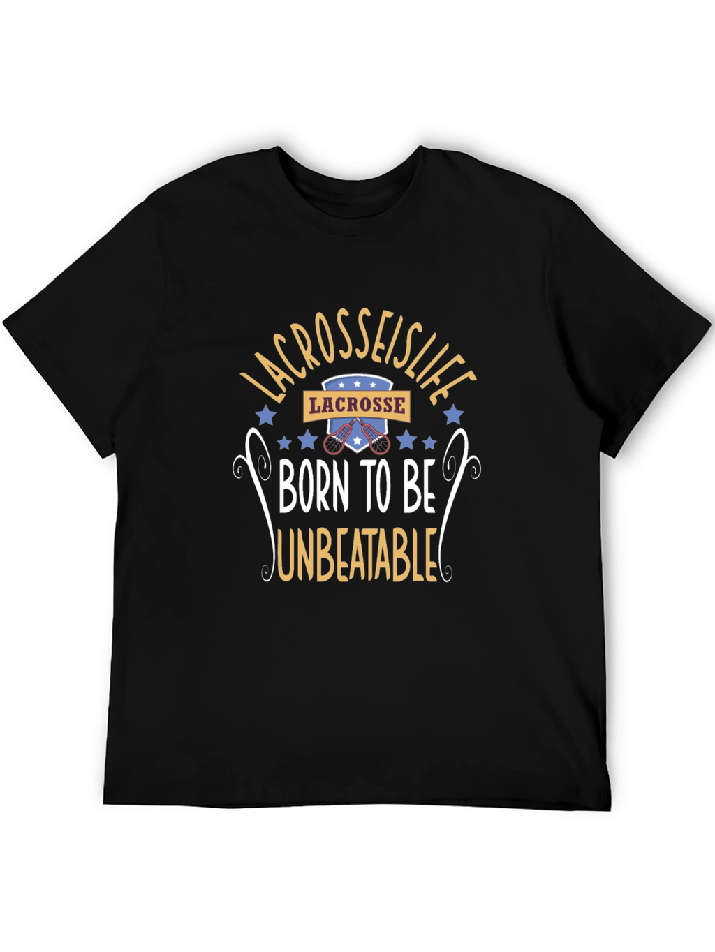 Lacrosse is Life Black T-Shirt