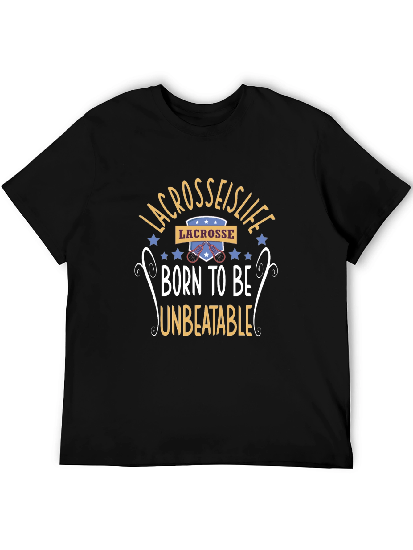 Lacrosse is Life Black T-Shirt
