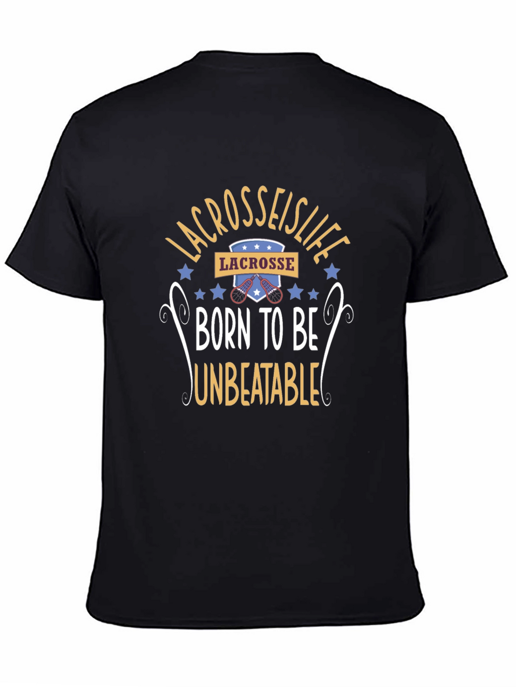 Lacrosse is Life Black T-Shirt