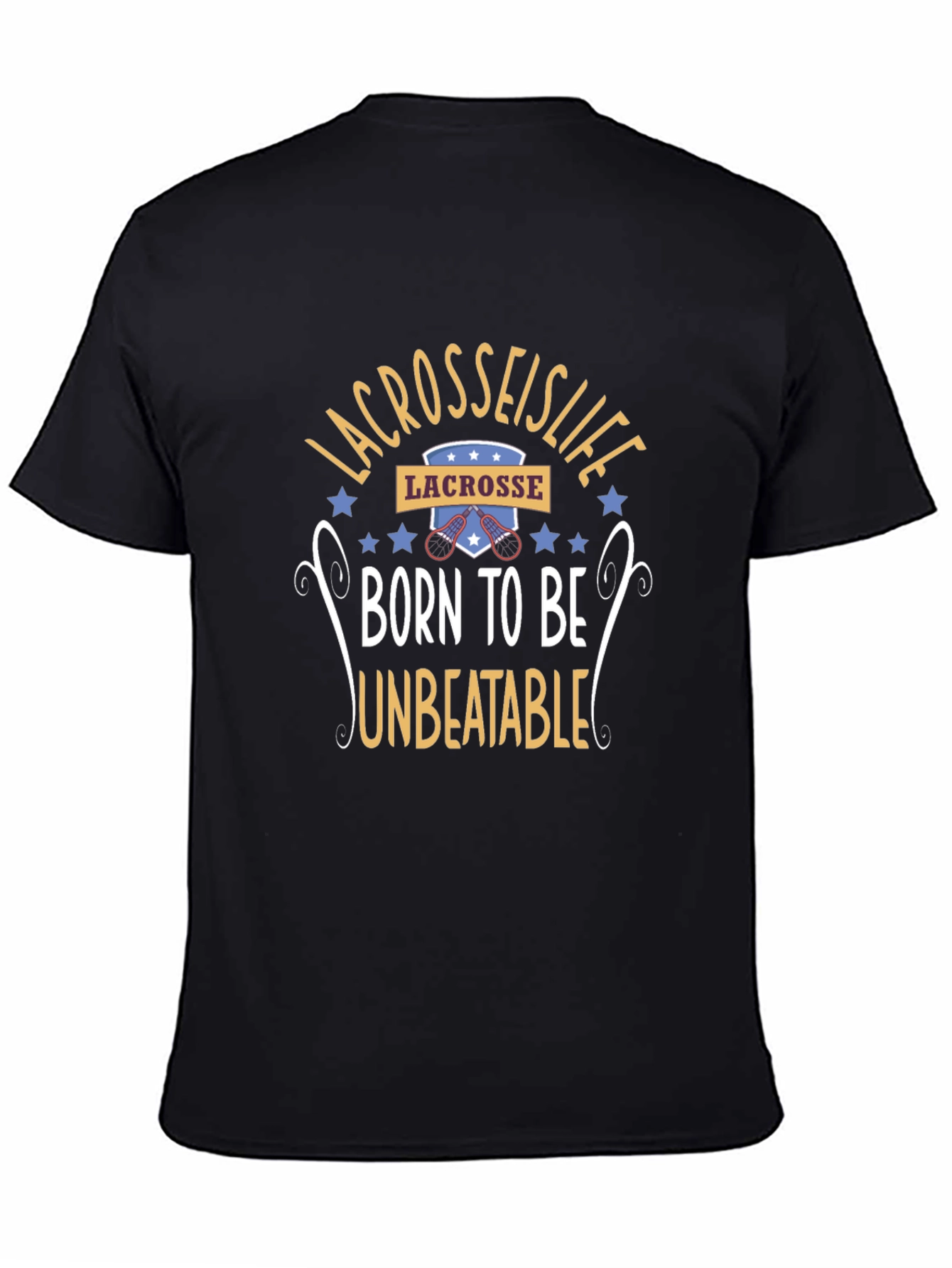 Lacrosse is Life Black T-Shirt