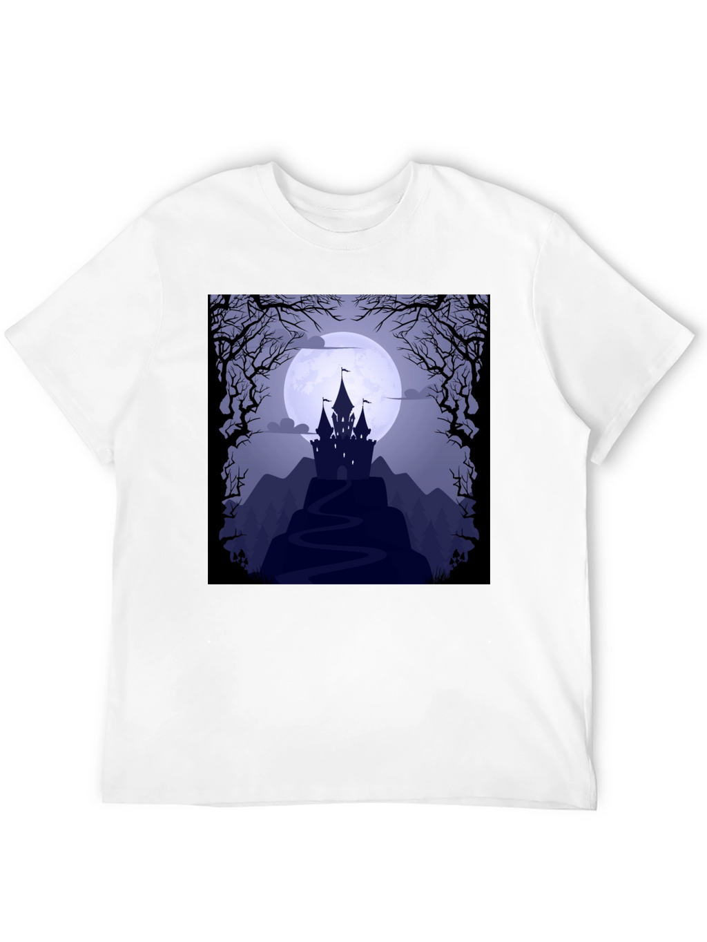 Spooky Castle Moon Graphic Tee