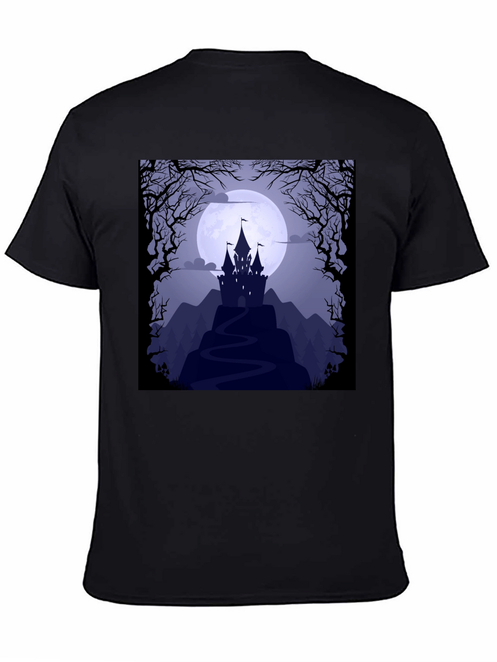 Spooky Castle Moon Graphic Tee