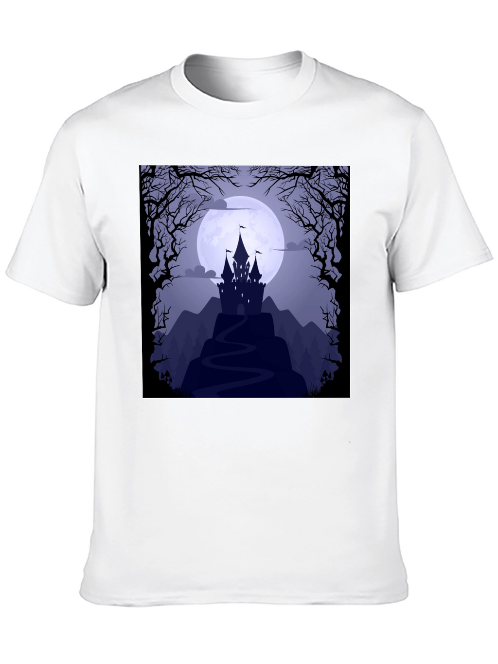 Spooky Castle Moon Graphic Tee