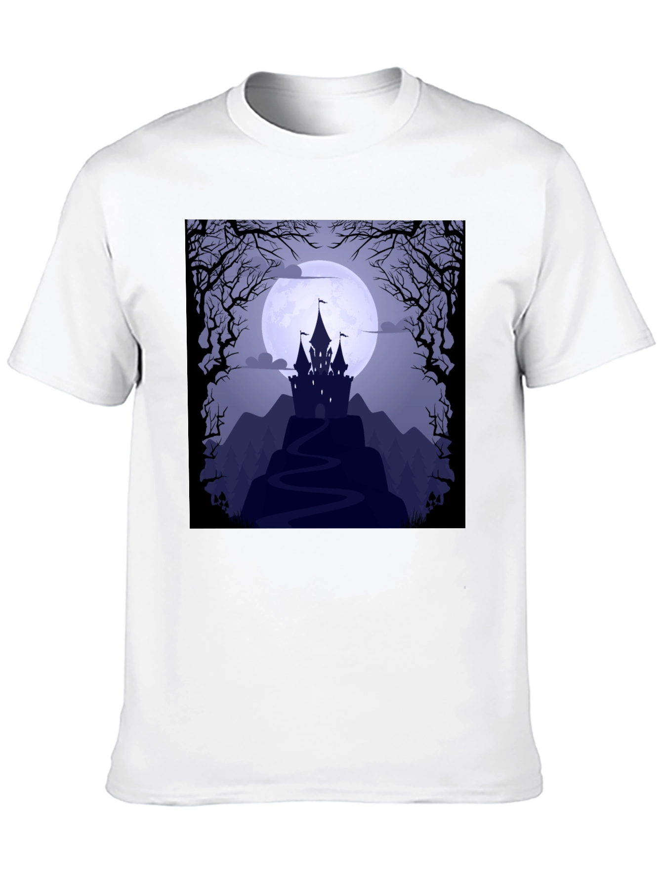 Spooky Castle Moon Graphic Tee