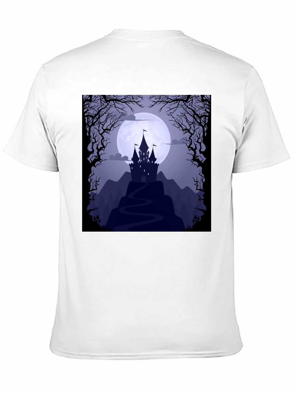 Spooky Castle Moon Graphic Tee