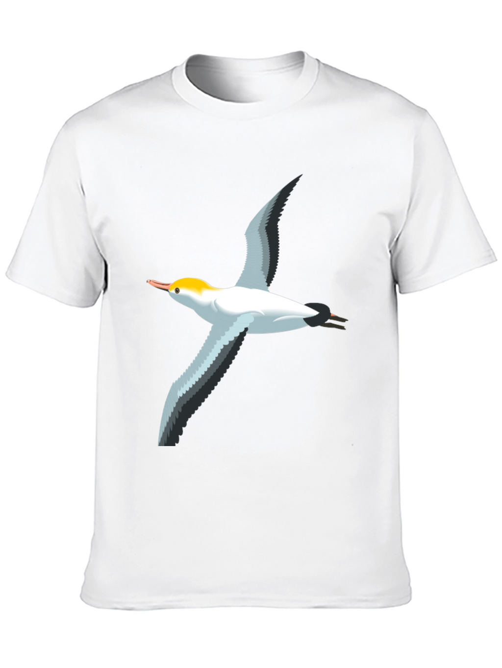 Black T-Shirt with Bird Graphic