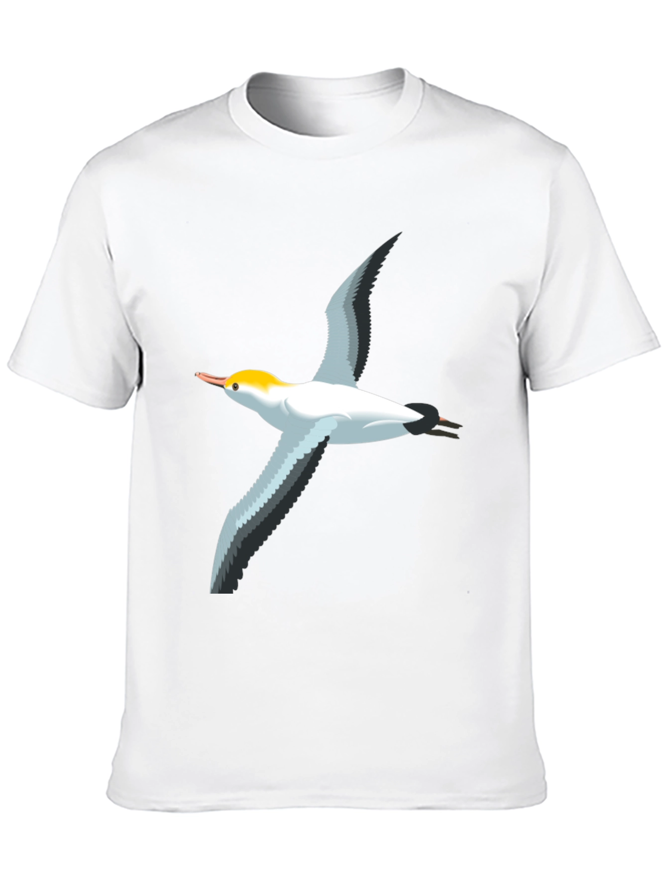 Black T-Shirt with Bird Graphic