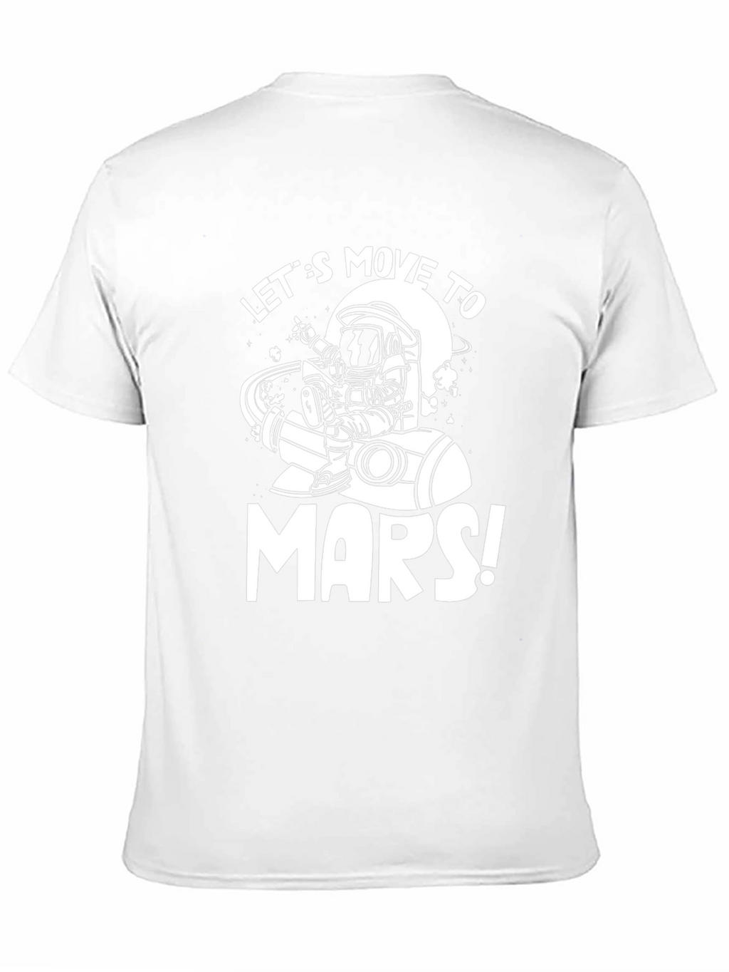 Lets Move to Mars Black Graphic Tee