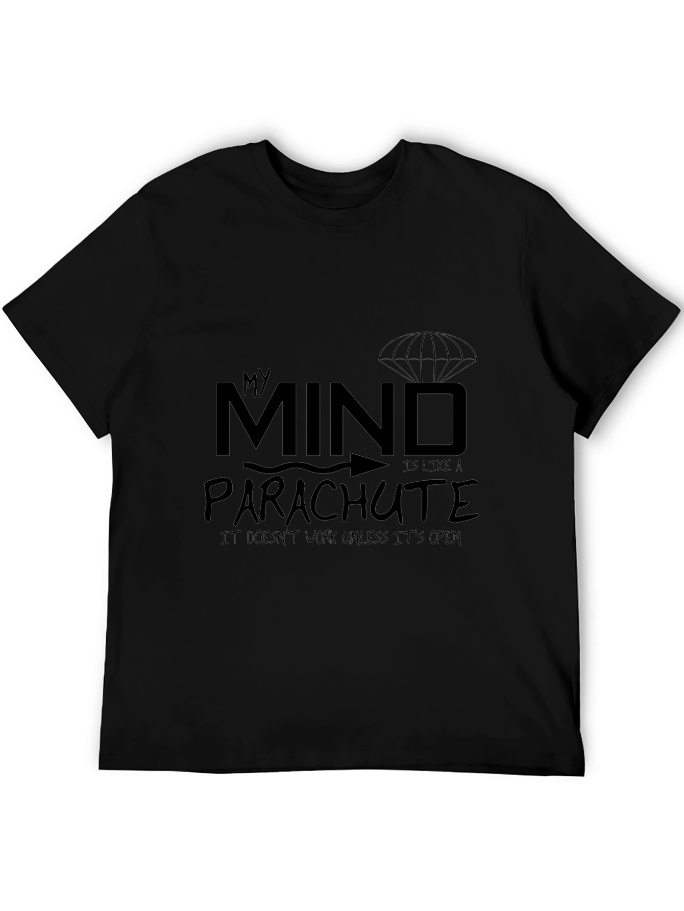 My Mind Parachute T-Shirt - Funny Graphic Tee