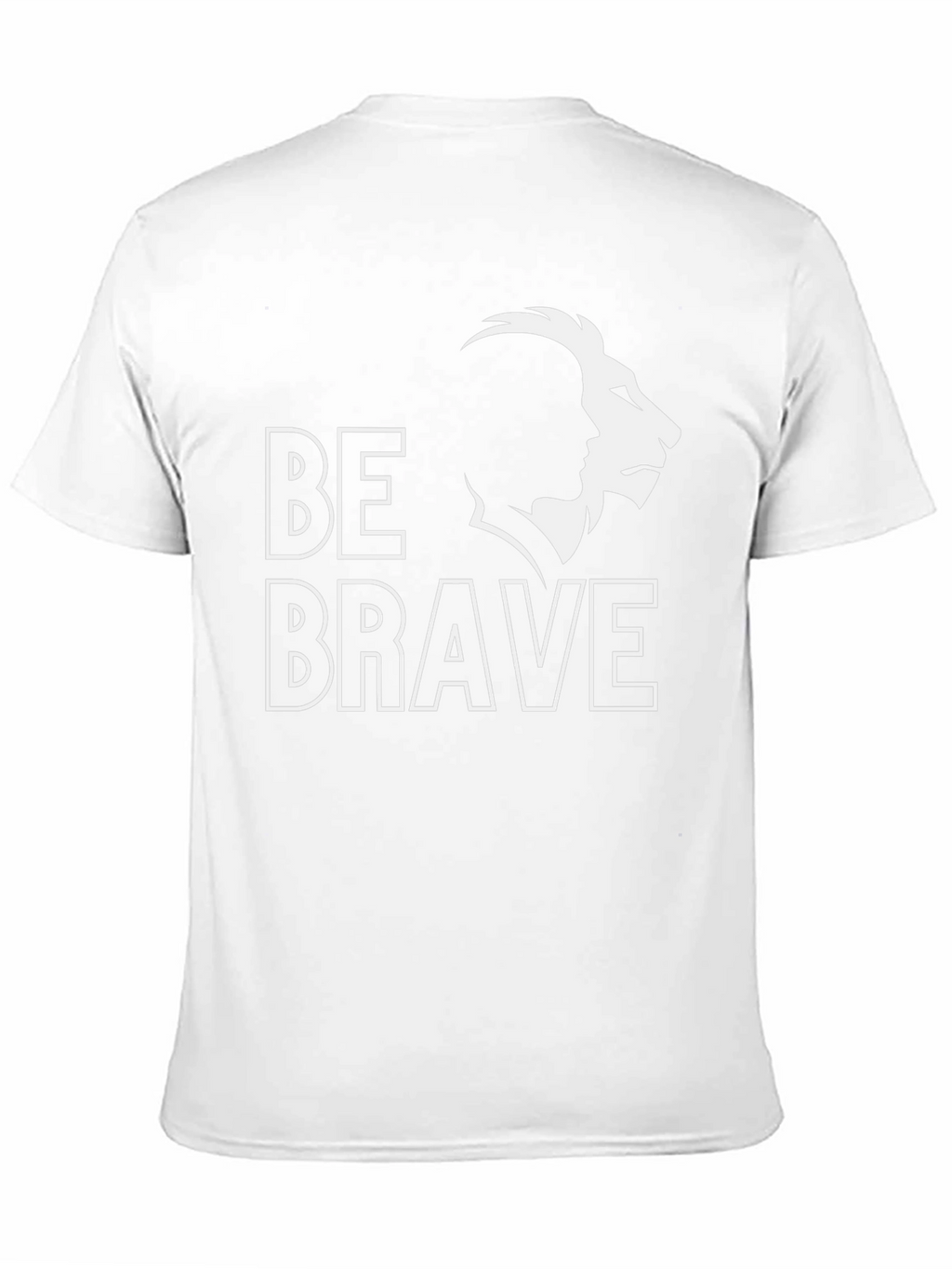 Be Brave Lion Graphic Tee - Black