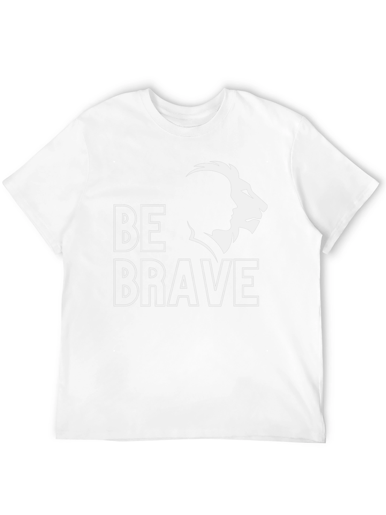 Be Brave Lion Graphic Tee - Black