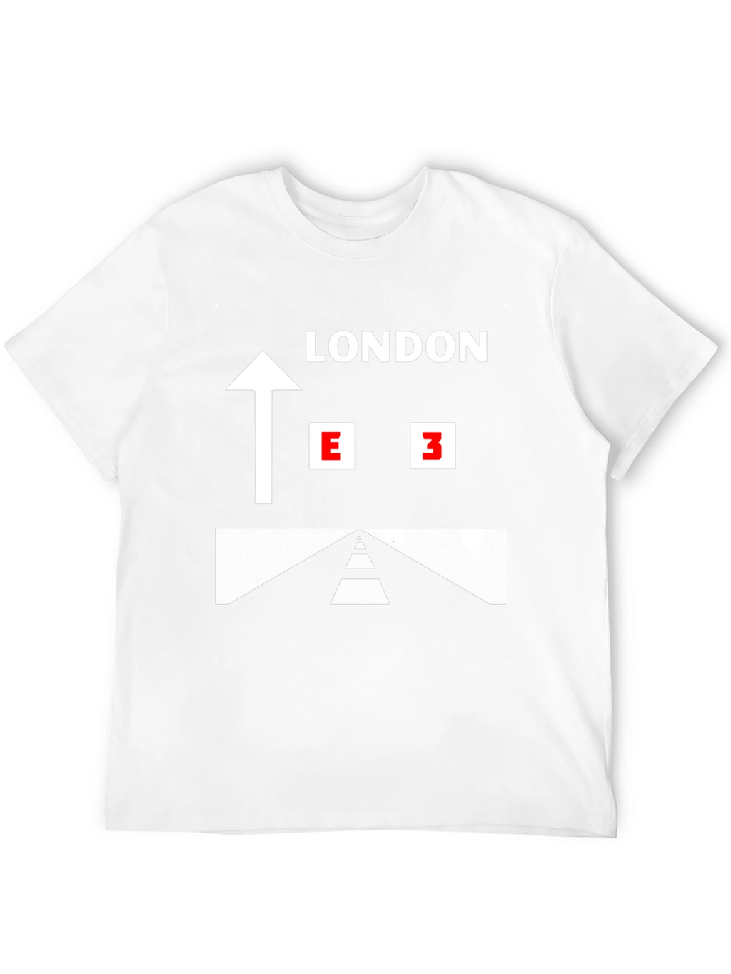London E3 Direction Black Graphic T-Shirt