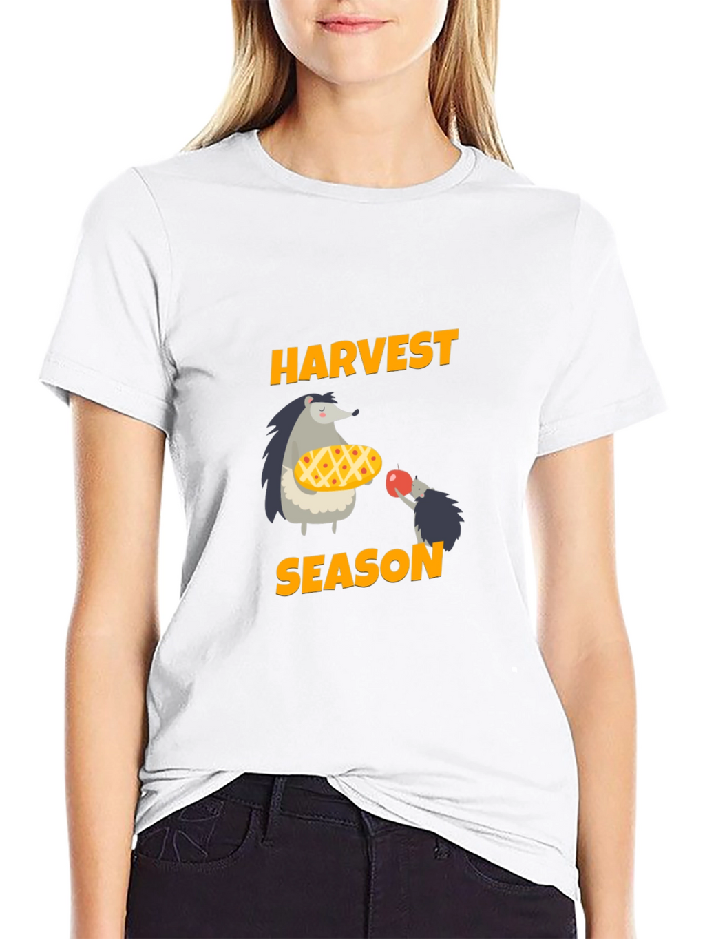 Harvest Season Hedgehog Graphic Tee
