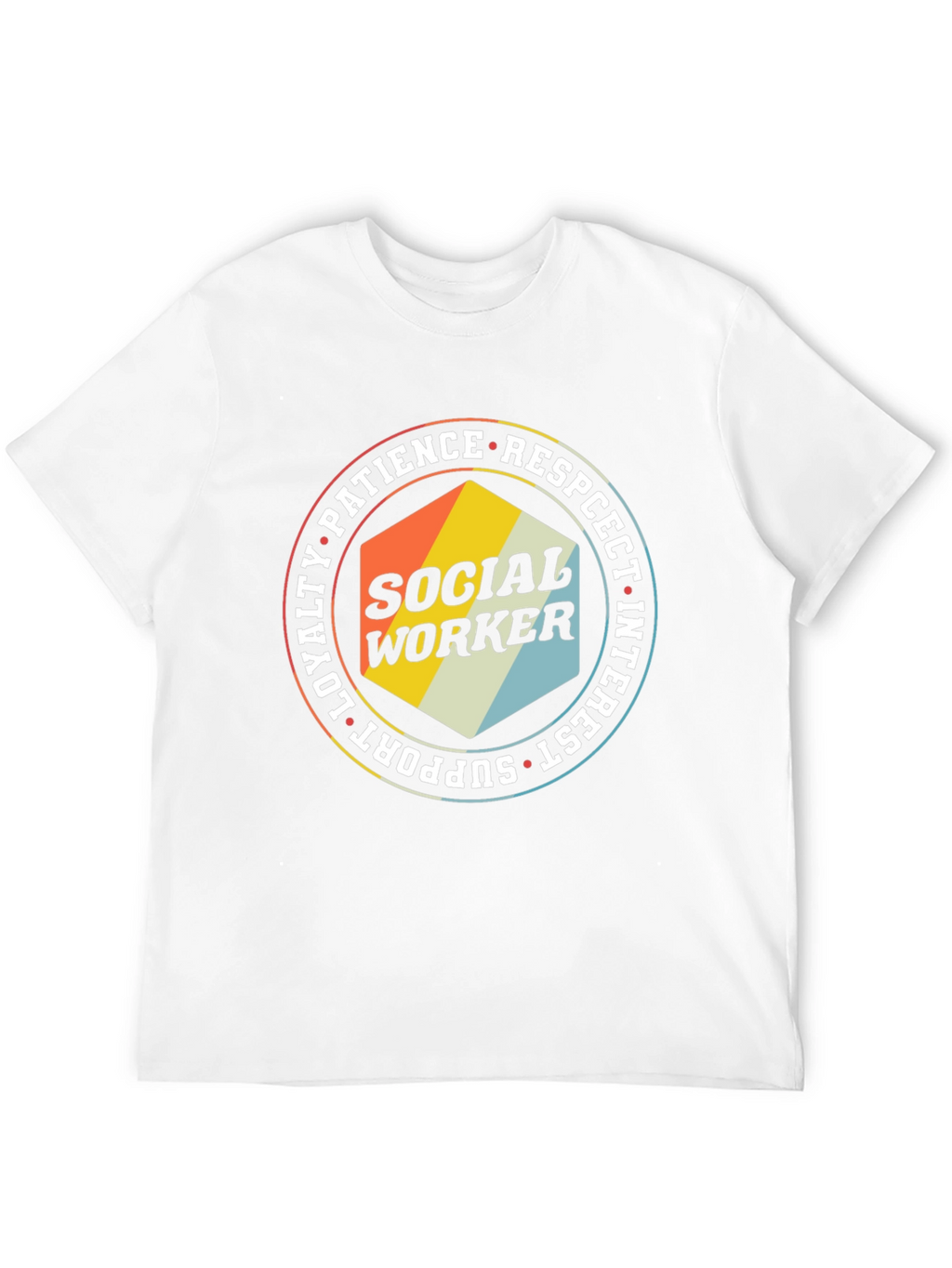 Social Worker T-Shirt - Retro Design