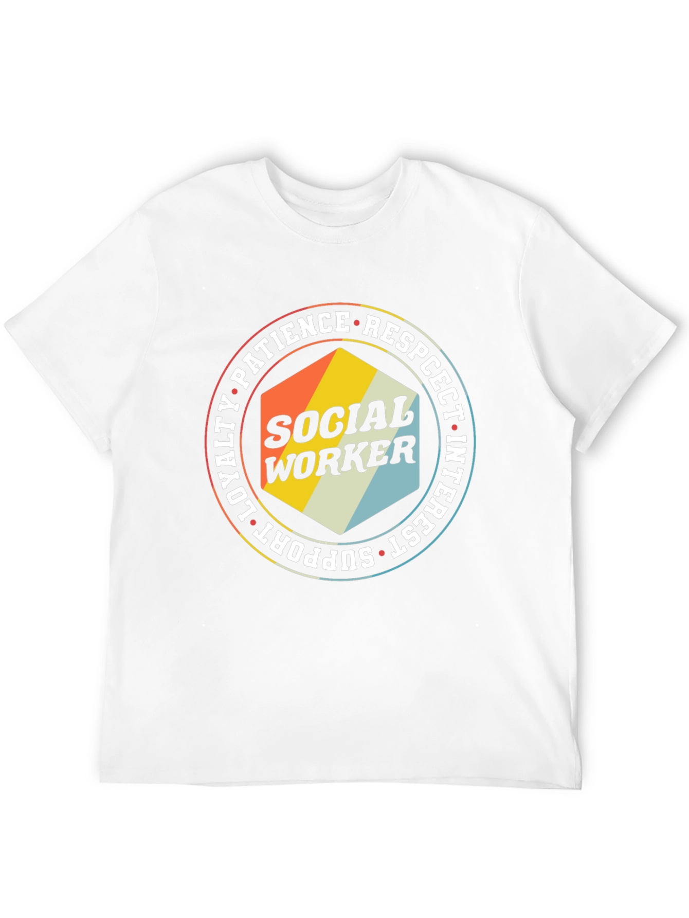 Social Worker T-Shirt - Retro Design