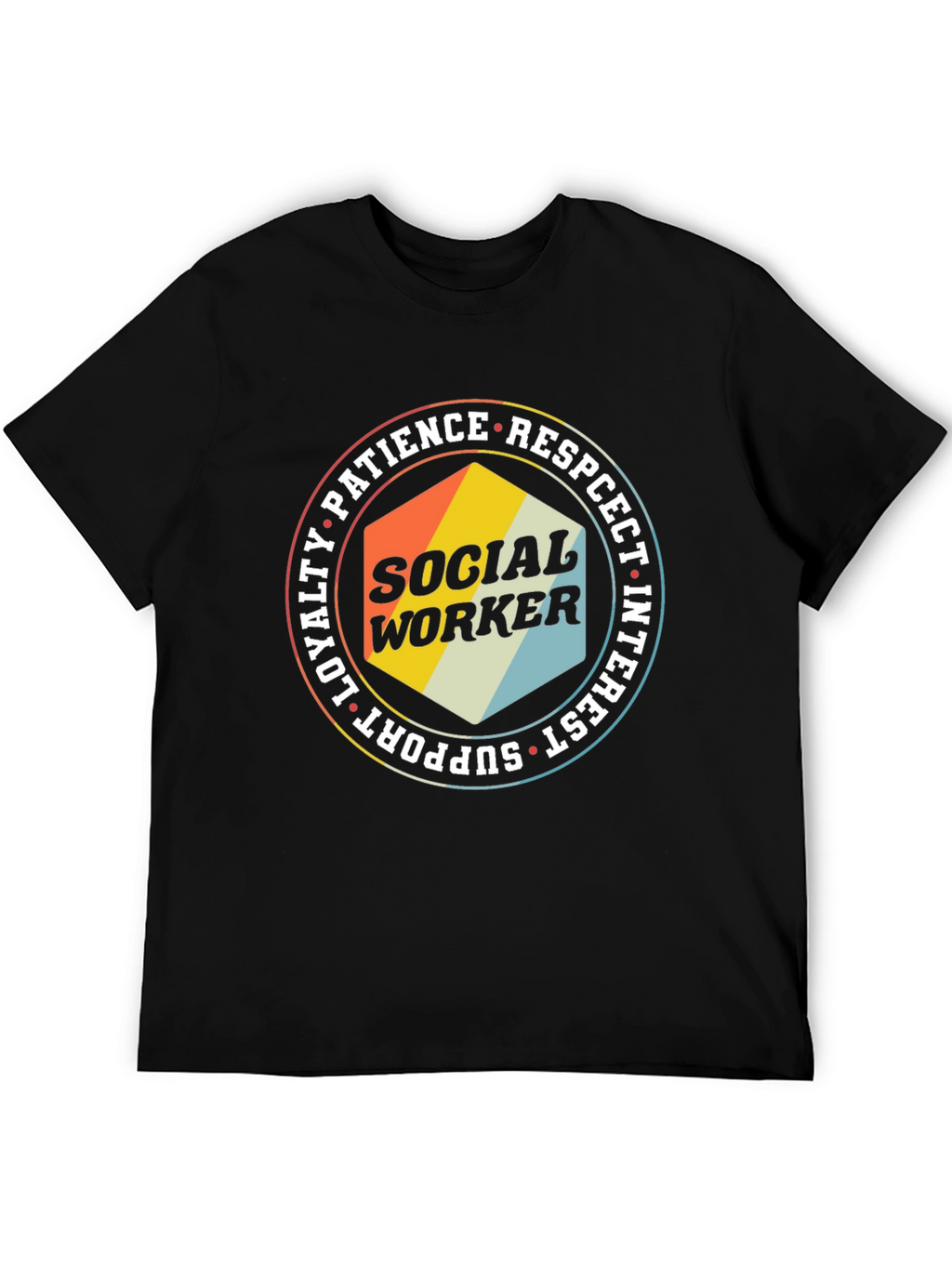 Social Worker T-Shirt - Retro Design