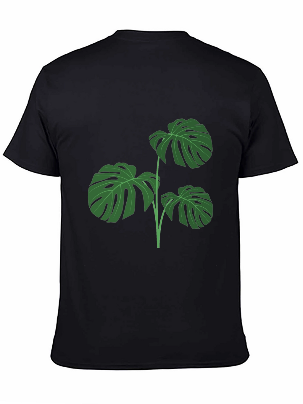 Stylish Monstera Leaf Graphic T-Shirt