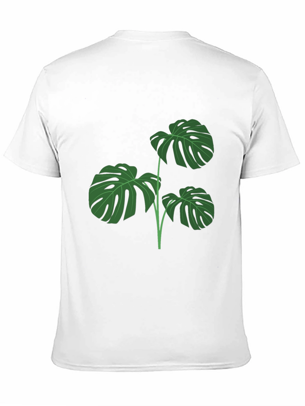 Stylish Monstera Leaf Graphic T-Shirt