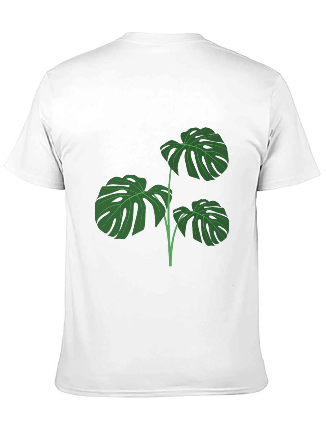 Stylish Monstera Leaf Graphic T-Shirt