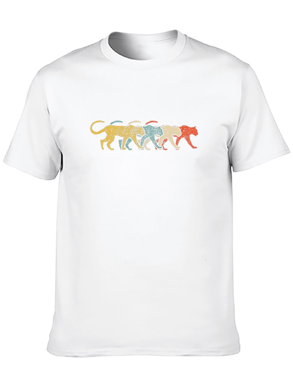 Retro Panther T-Shirt - Distressed Graphic Tee