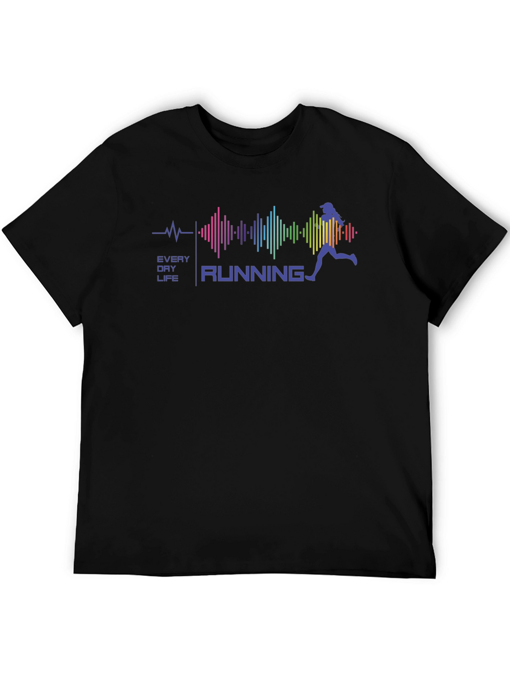 Every Day Life Running Black T-Shirt