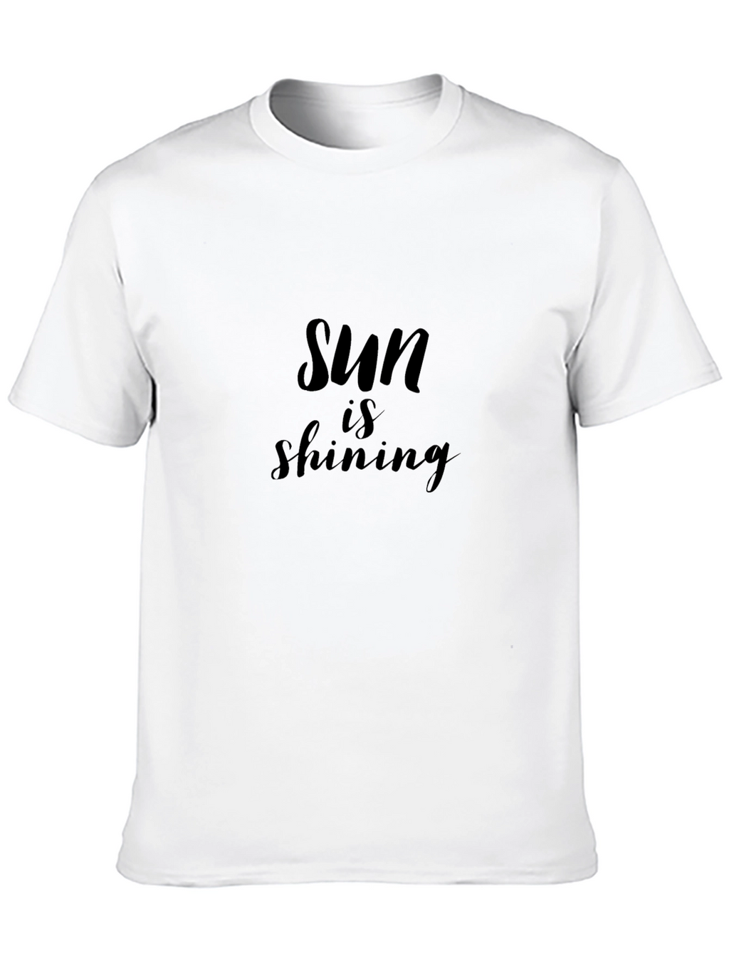Sun is Shining Graphic T-Shirt - Stylish Black Tee