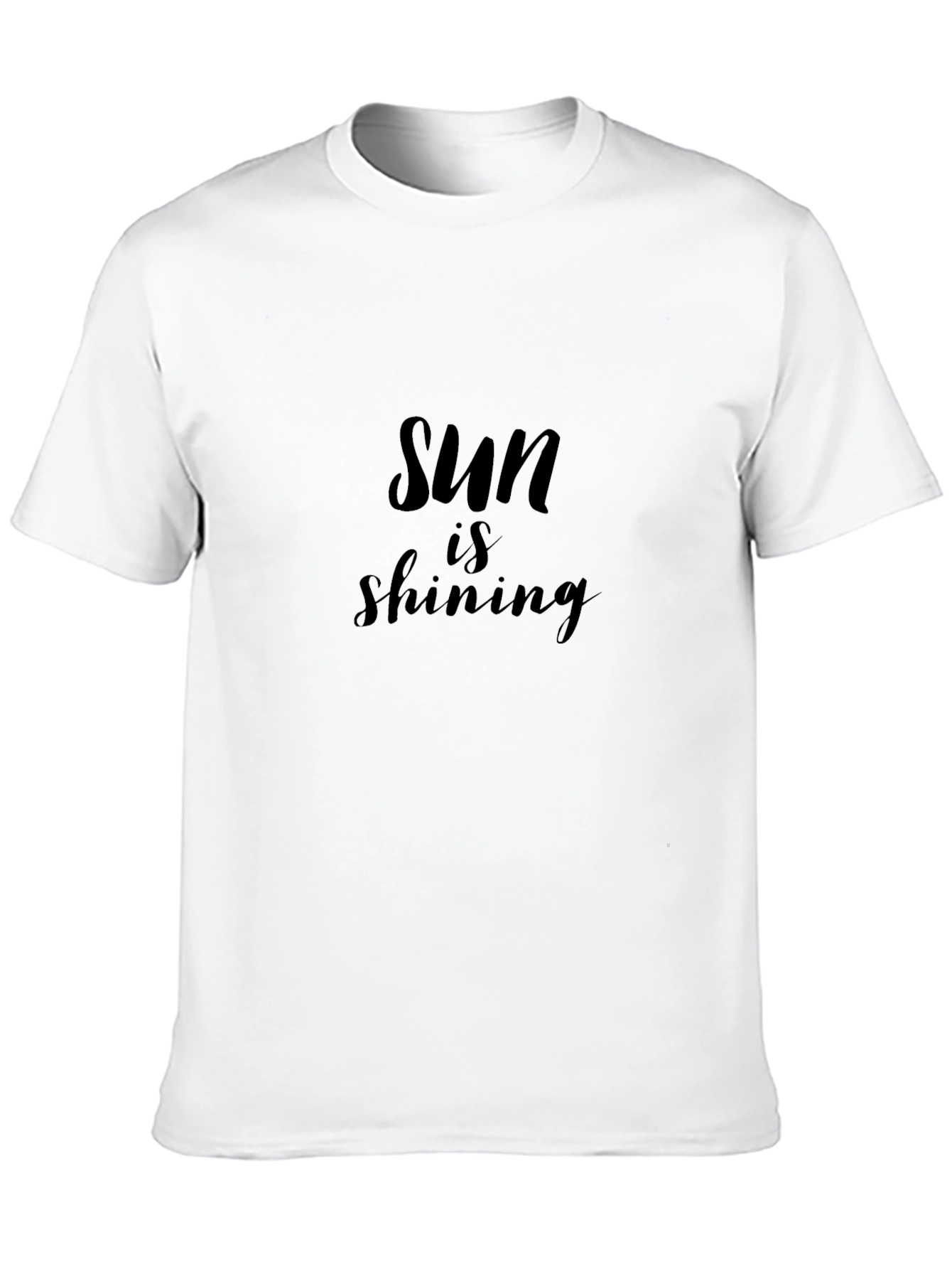 Sun is Shining Graphic T-Shirt - Stylish Black Tee