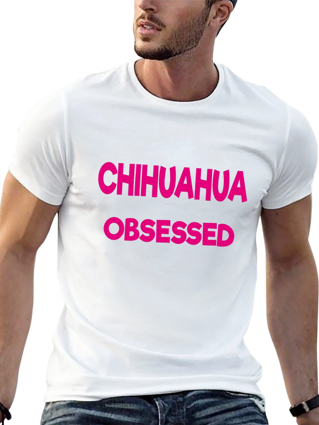 Chihuahua Obsessed Graphic Tee - Black